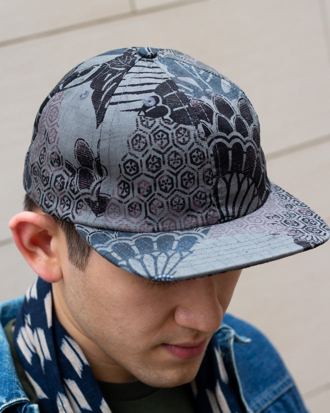 Kiriko Original Cap, 6-Panel, Grey Multi Kiku