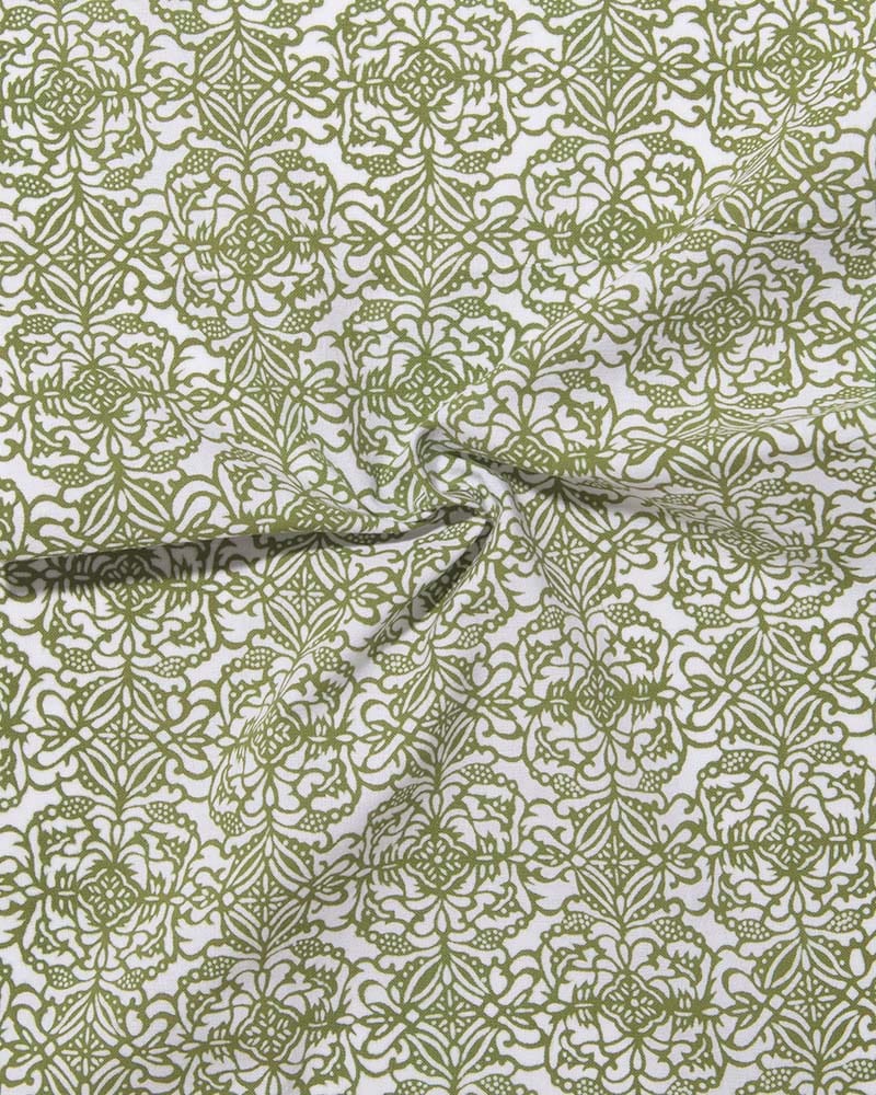 Tenugui, Chusen-Zome, Green Tomoe Komon