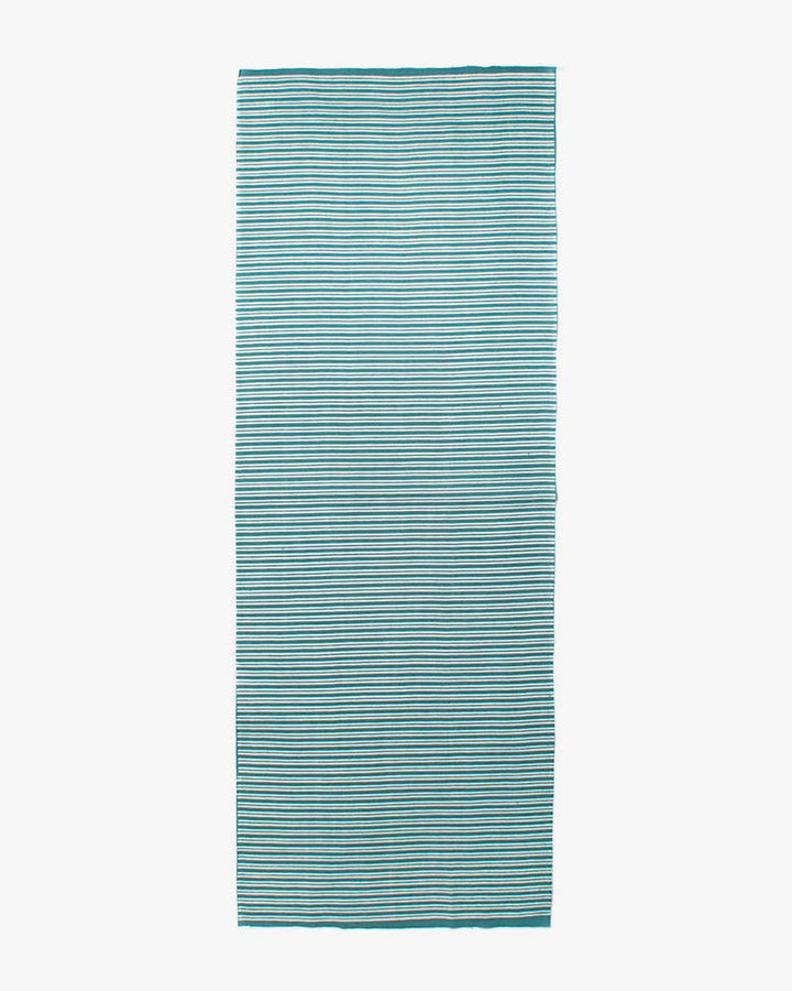 Tenugui, Chusen-Zome, Teal with White Shima