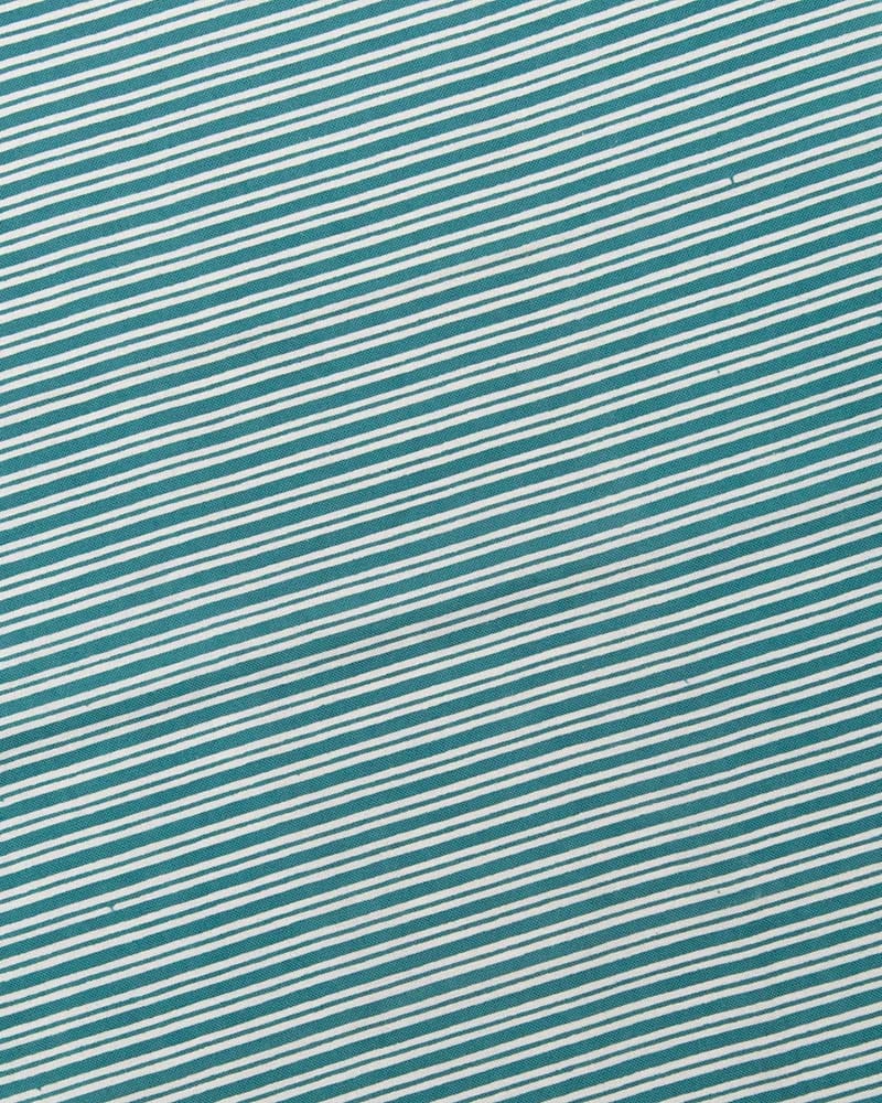 Tenugui, Chusen-Zome, Teal with White Shima