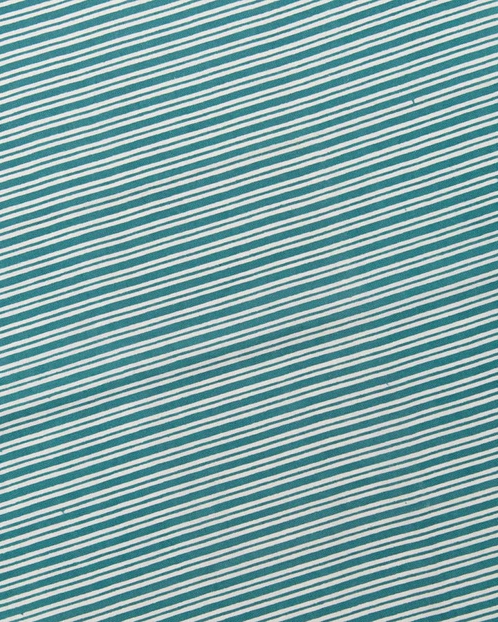 Tenugui, Chusen-Zome, Teal with White Shima