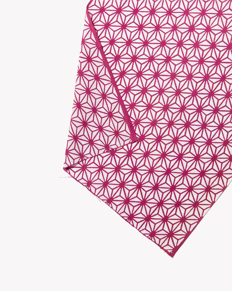 Tenugui, Chusen-Zome, Magenta Large Asanoha