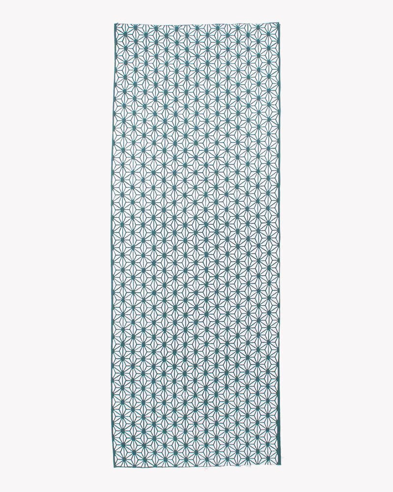 Tenugui, Chusen-Zome, Teal Large Asanoha