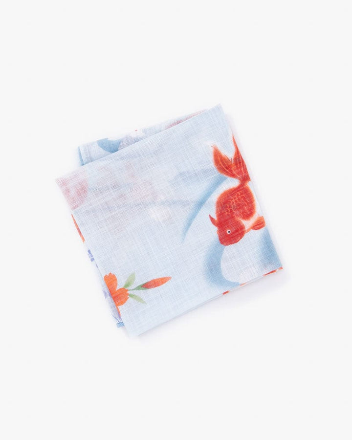 Japanese Handkerchief, Classic, Fuji and Kingyo