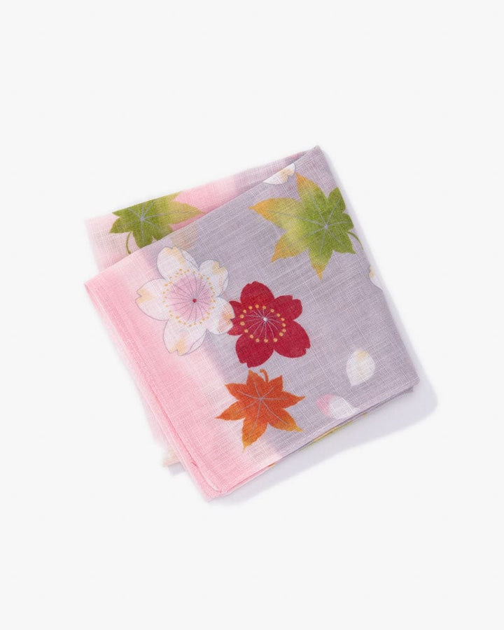 Japanese Handkerchief, Classic, Sakura and Momiji