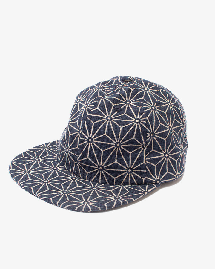 6-Panel Indigo Asanoha