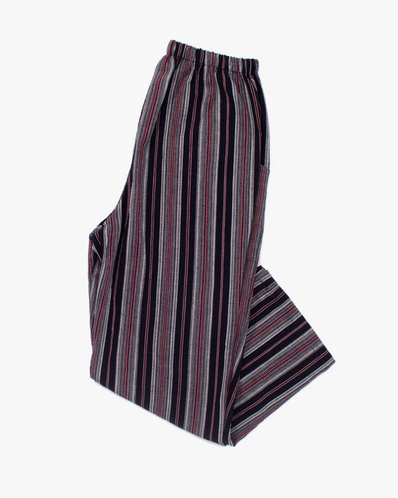 ToK Pants, Chijimi Indigo with Red and White Shima