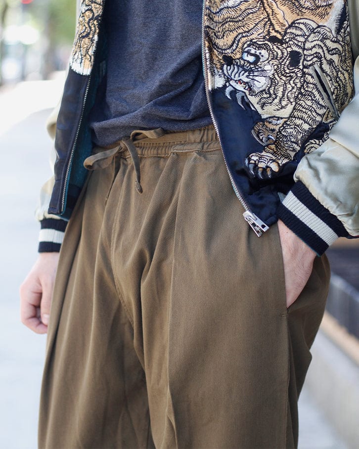 Prospective Flow Pants, Karusan Olive – Kiriko Made