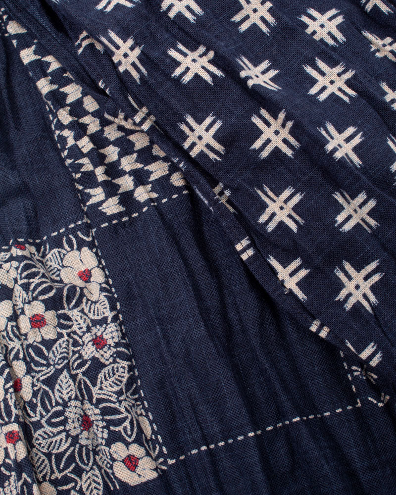 Kiriko Original Scarf, Kiji, Igeta and Multi Patchwork