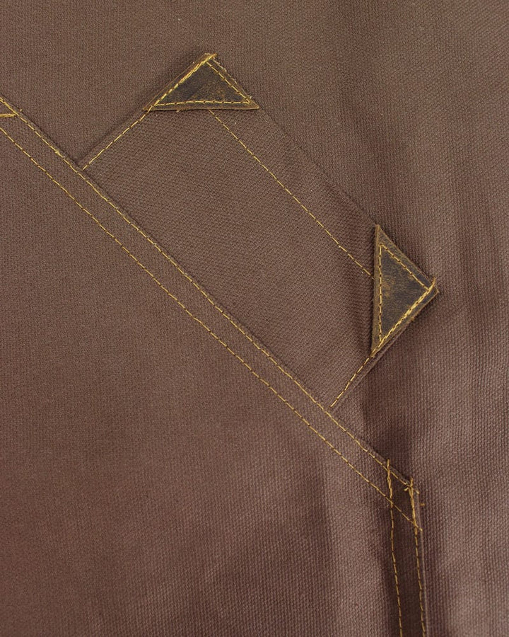 Kokoro Original Work Apron, Waist, Canvas, Brown