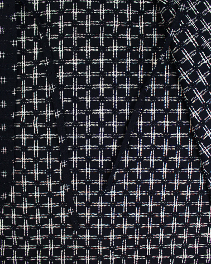 ToK Japanese Apron, Red Pockets, Indigo with White Igeta
