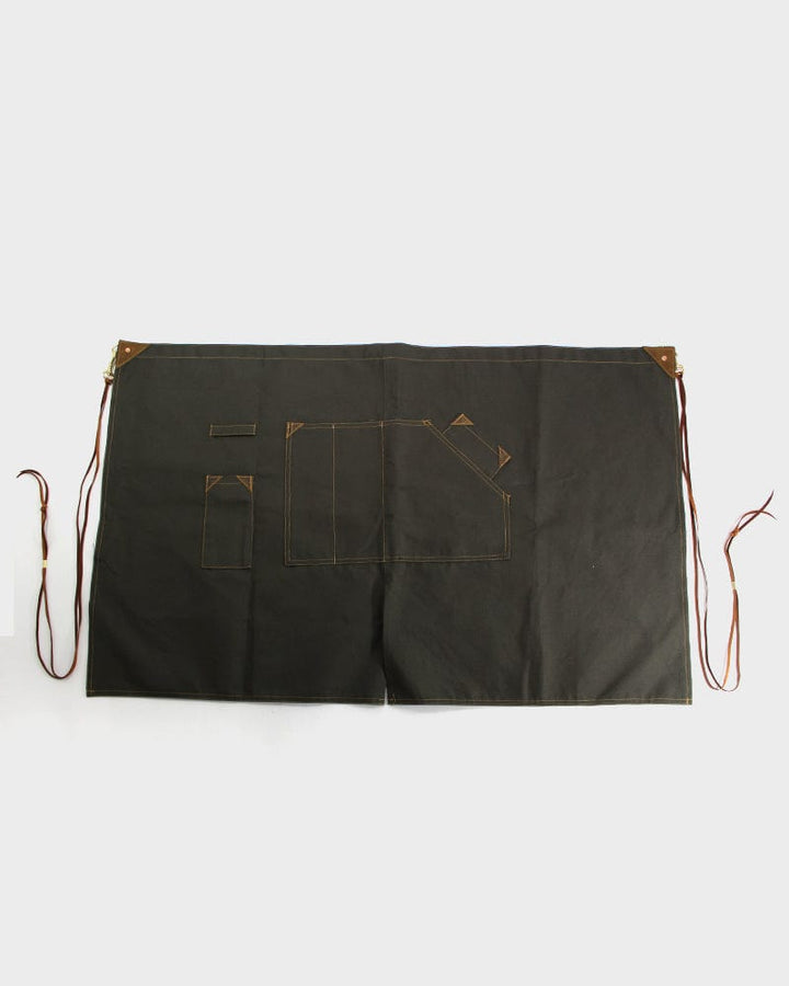 Kokoro Original Work Apron, Waist, Canvas, Military Green