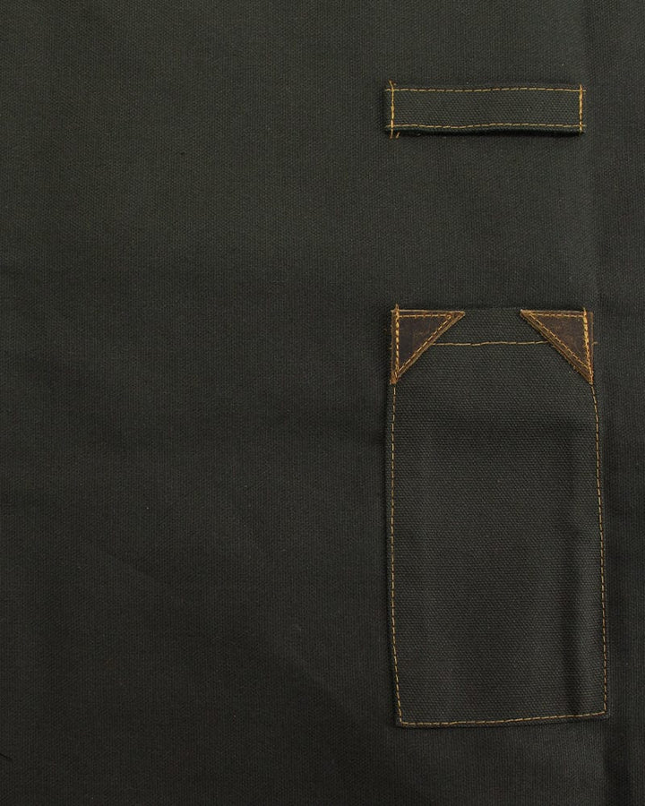 Kokoro Original Work Apron, Waist, Canvas, Military Green
