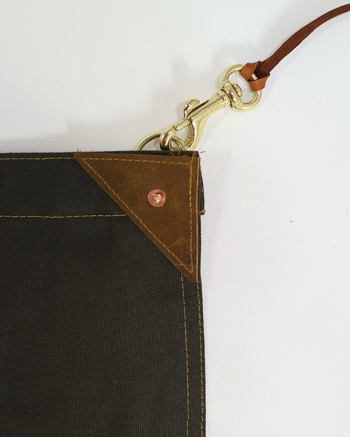 Kokoro Original Work Apron, Waist, Canvas, Military Green