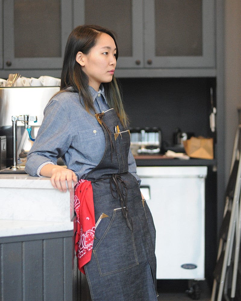 Kokoro Original Work Apron, Full, Japanese Selvedge Denim, Indigo