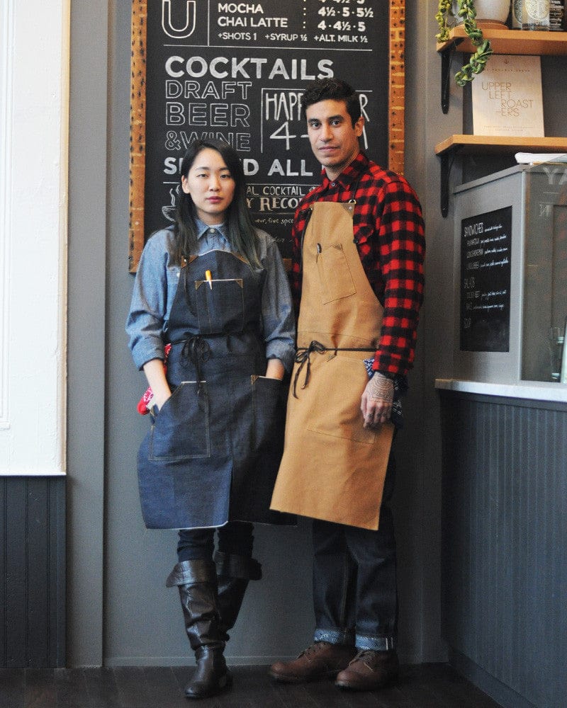 Kokoro Original Work Apron, Full, Japanese Selvedge Denim, Indigo