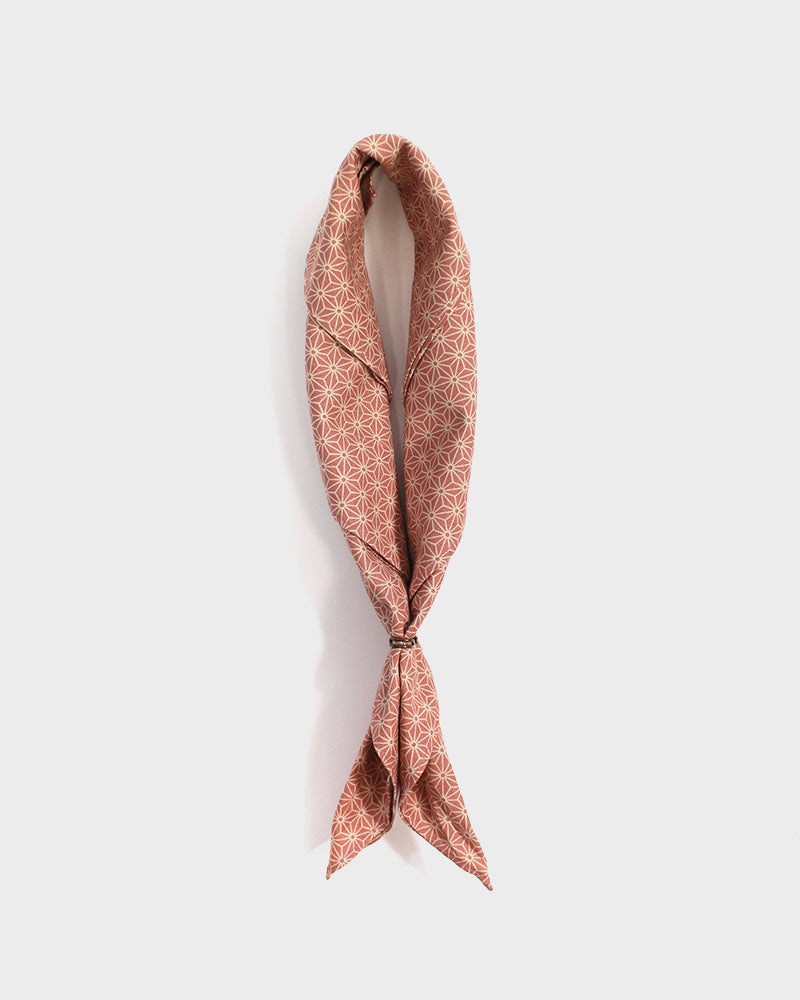 Kiriko Original Bandana, Classic, Coral Pink Asanoha