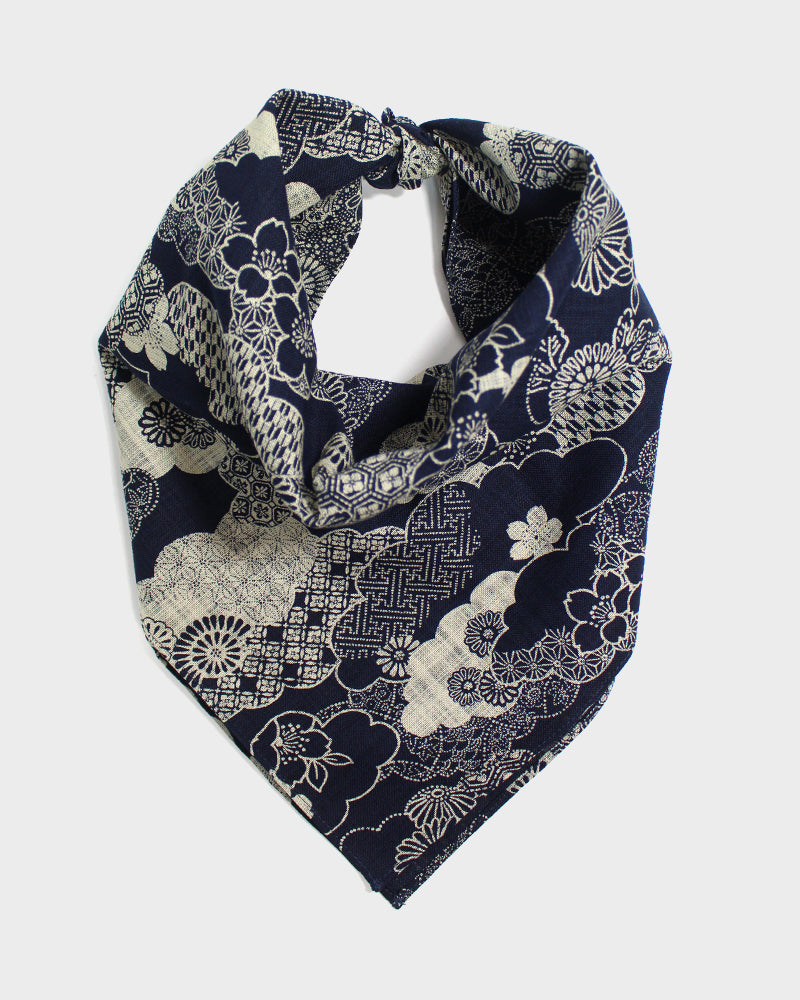 Kiriko Original Bandana, Classic, Dark Indigo Kumogakure