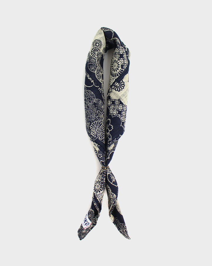 Kiriko Original Bandana, Classic, Dark Indigo Kumogakure
