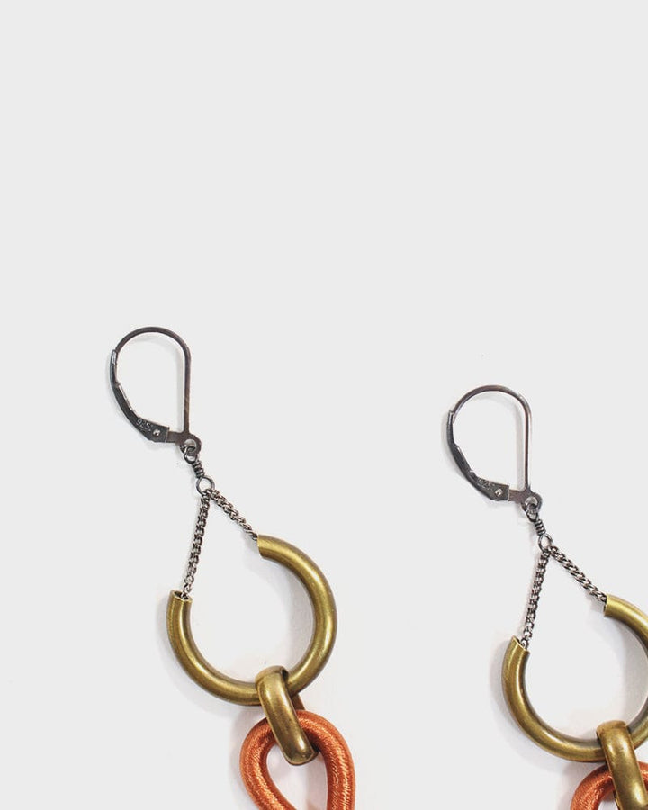 Boet, Earrings, Lux, Copper and Grey