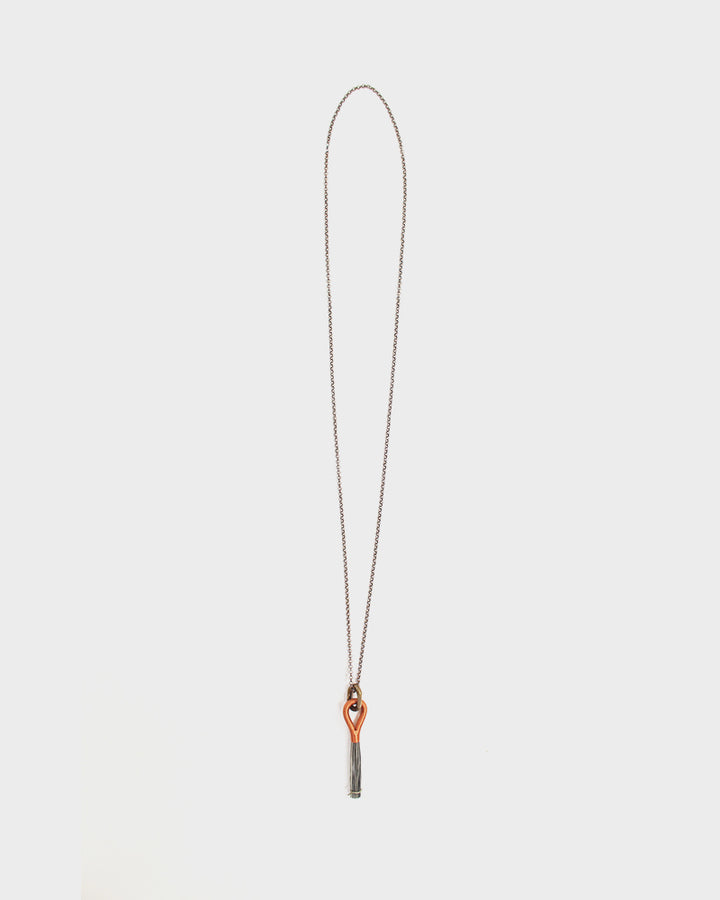 Boet, Horse Tassel Necklace, Copper and Grey