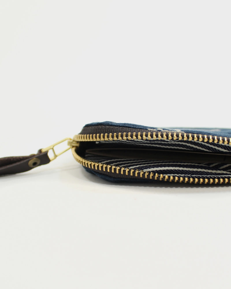 Kiriko Original, Zipper Wallet, Indigo Usagi