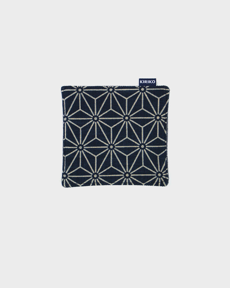 Kiriko Original Coaster, Indigo Asanoha