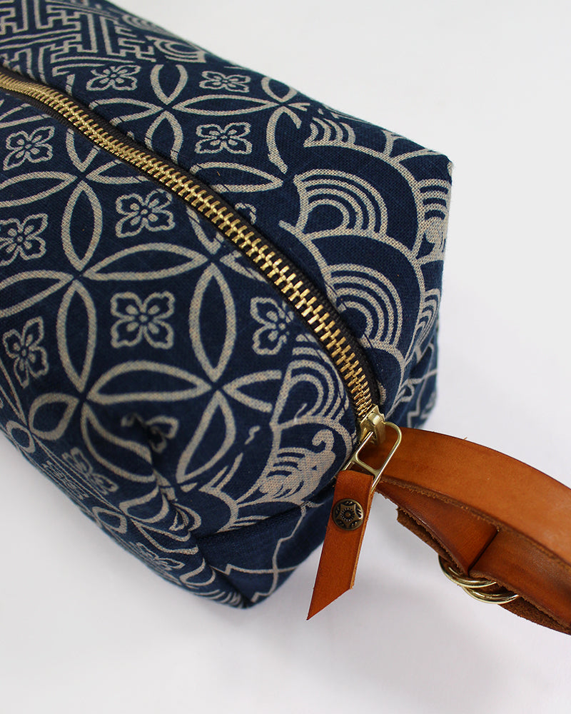 Kiriko Original Dopp Kit, Indigo Large Multi
