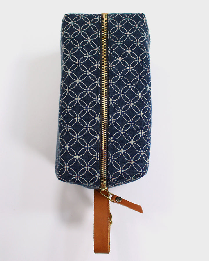 Kiriko Original Dopp Kit, Indigo Shippou