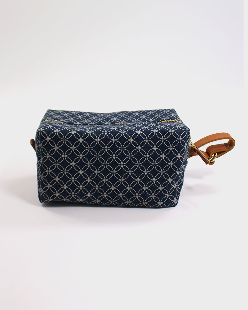Kiriko Original Dopp Kit, Indigo Shippou