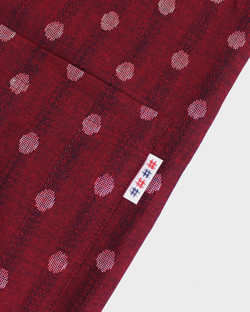 ToK Pocket Dress, Oversized, Red with Polka Dots