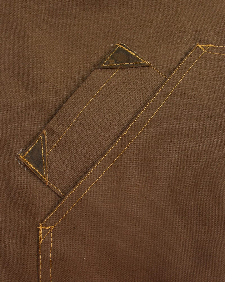 Kokoro Original Work Apron, Full, Canvas, Brown
