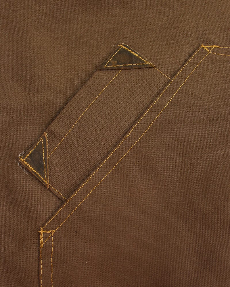 Kokoro Original Work Apron, Full, Canvas, Brown