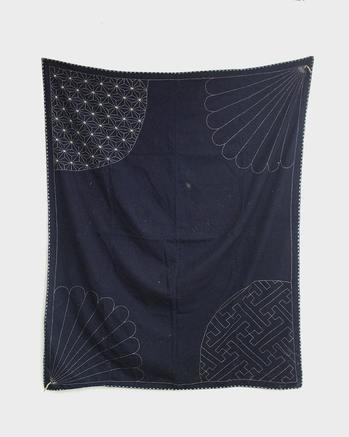 Vintage Furoshiki Indigo with Sashiko