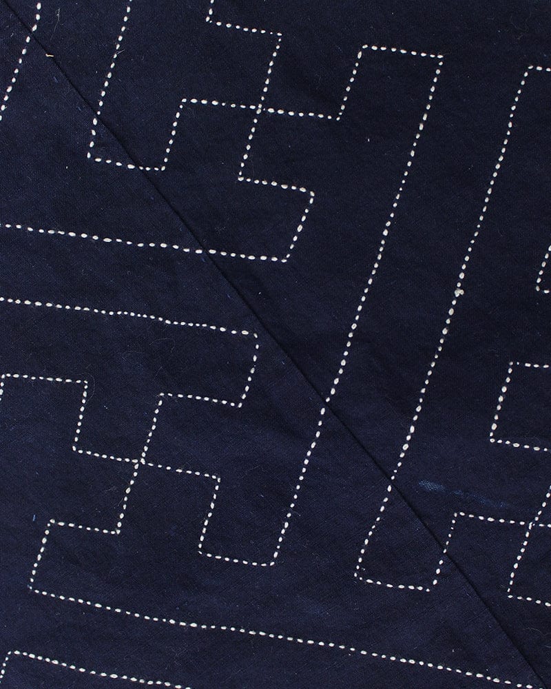 Vintage Furoshiki Indigo with Sashiko