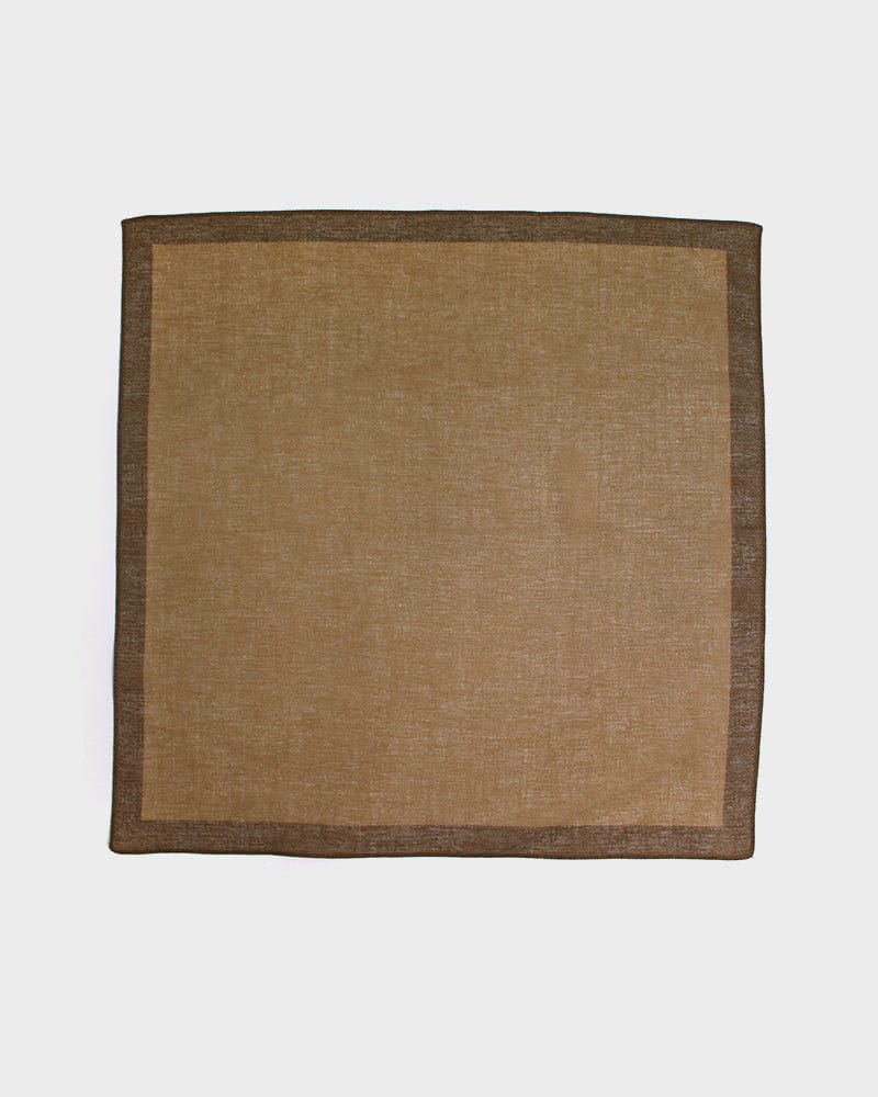 Japanese Handkerchief, Classic, Menasa, Brown Seigaiha