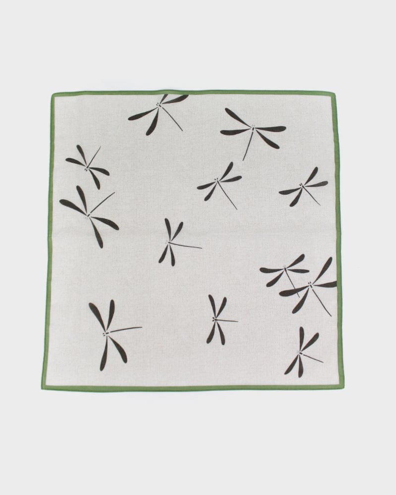 Japanese Handkerchief, Classic, Shofu, Green & Brown Tonbo