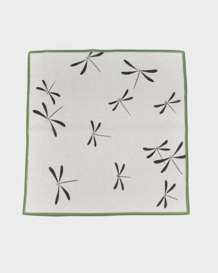 Japanese Handkerchief, Classic, Shofu, Green &amp; Brown Tonbo