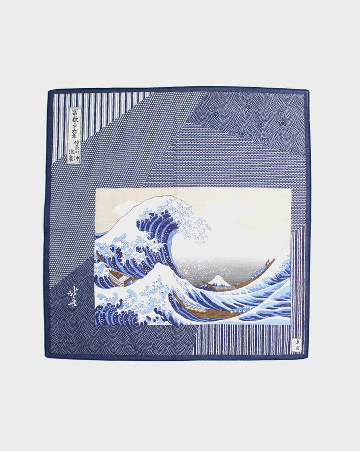 Japanese Handkerchief, Classic, Hokusai Great Wave off Kanagawa