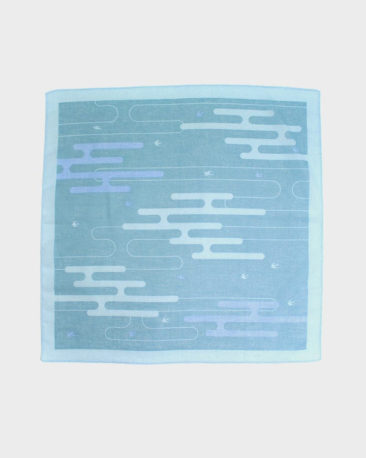 Japanese Handkerchief, Classic, Menasa, Swallow and Cloud