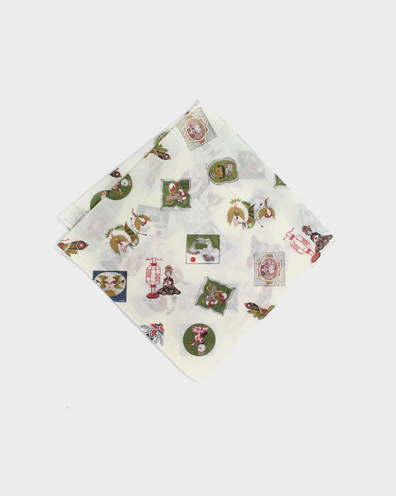 Japanese Handkerchief, Classic, Takeo Takei Woodblock Print Collection