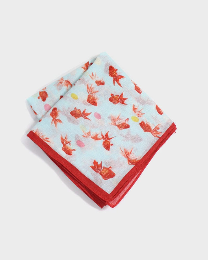 Japanese Handkerchief, Classic, Yonagado, Goldfish
