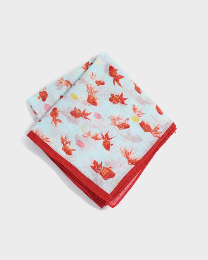 Japanese Handkerchief, Classic, Yonagado, Goldfish