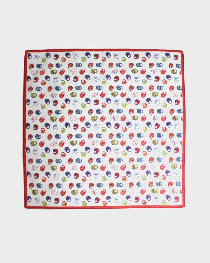 Japanese Handkerchief, Classic, Yonagado, Multicolored Daruma