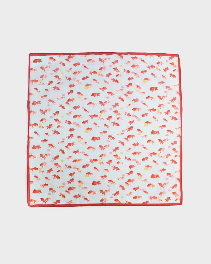 Japanese Handkerchief, Classic, Yonagado, Goldfish