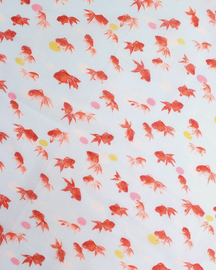 Japanese Handkerchief, Classic, Yonagado, Goldfish
