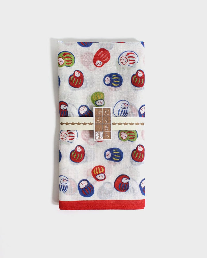 Japanese Handkerchief, Classic, Yonagado, Multicolored Daruma