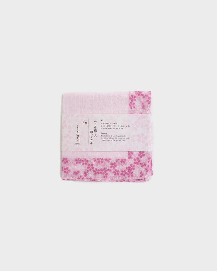 Japanese Handkerchief, Classic, Fushiito, Pink Sakura