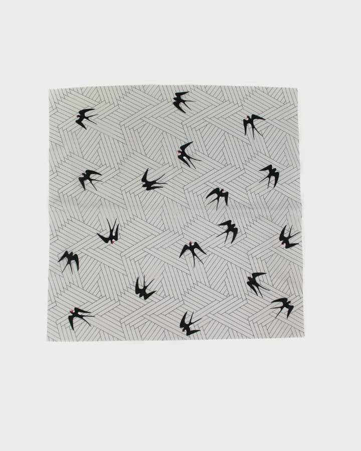 Japanese Handkerchief, Classic, Shofu, Swallow with White Trim