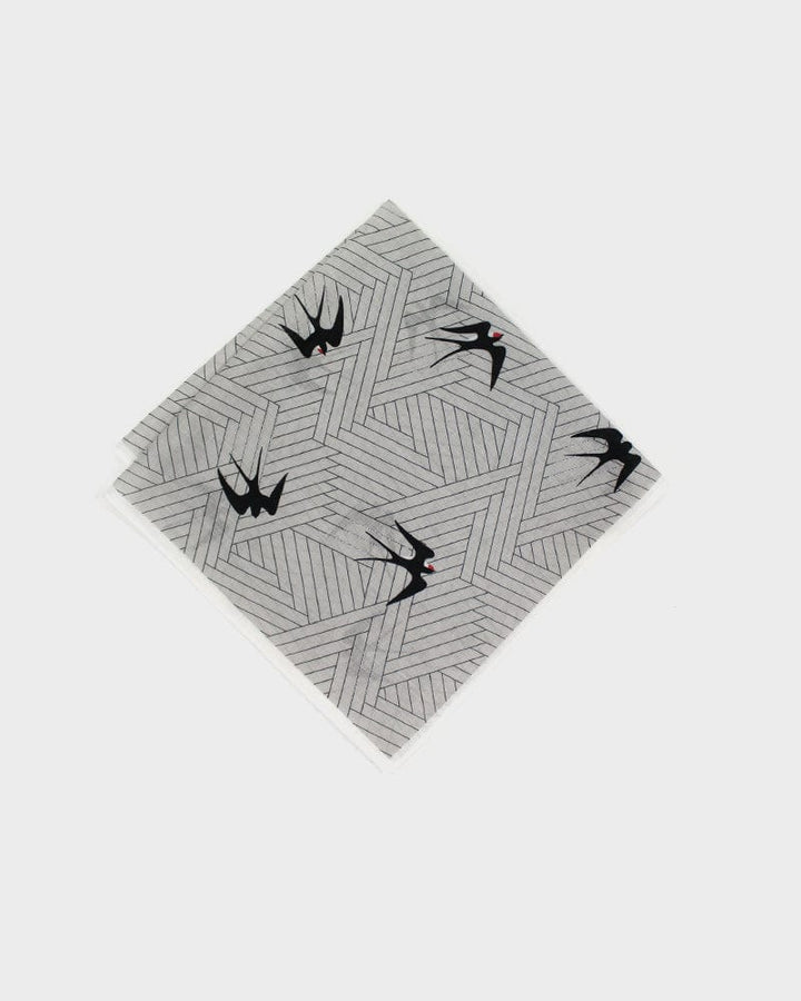 Japanese Handkerchief, Classic, Shofu, Swallow with White Trim